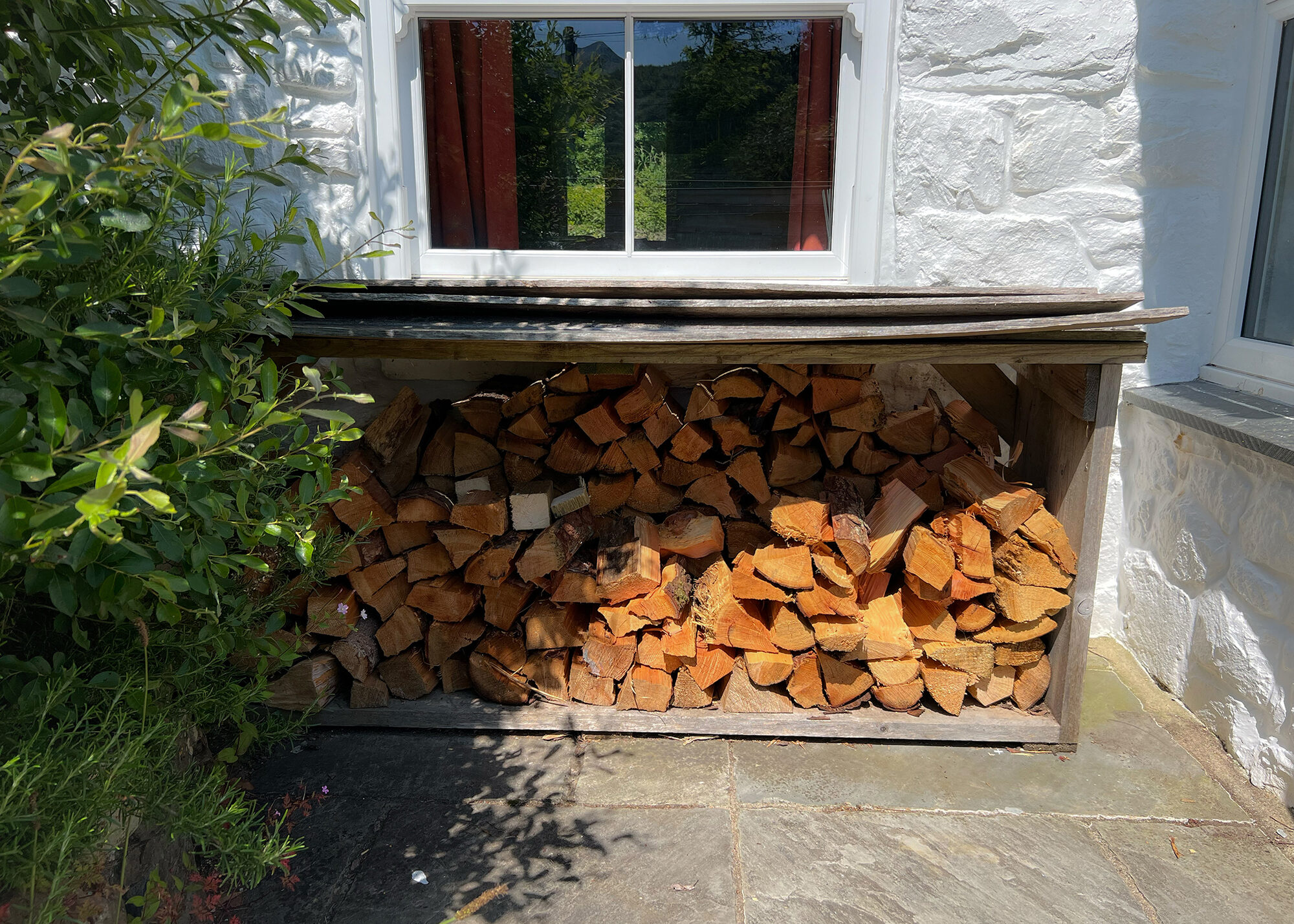 Log store for guests of Snowdonia Breaks in Capel Curig