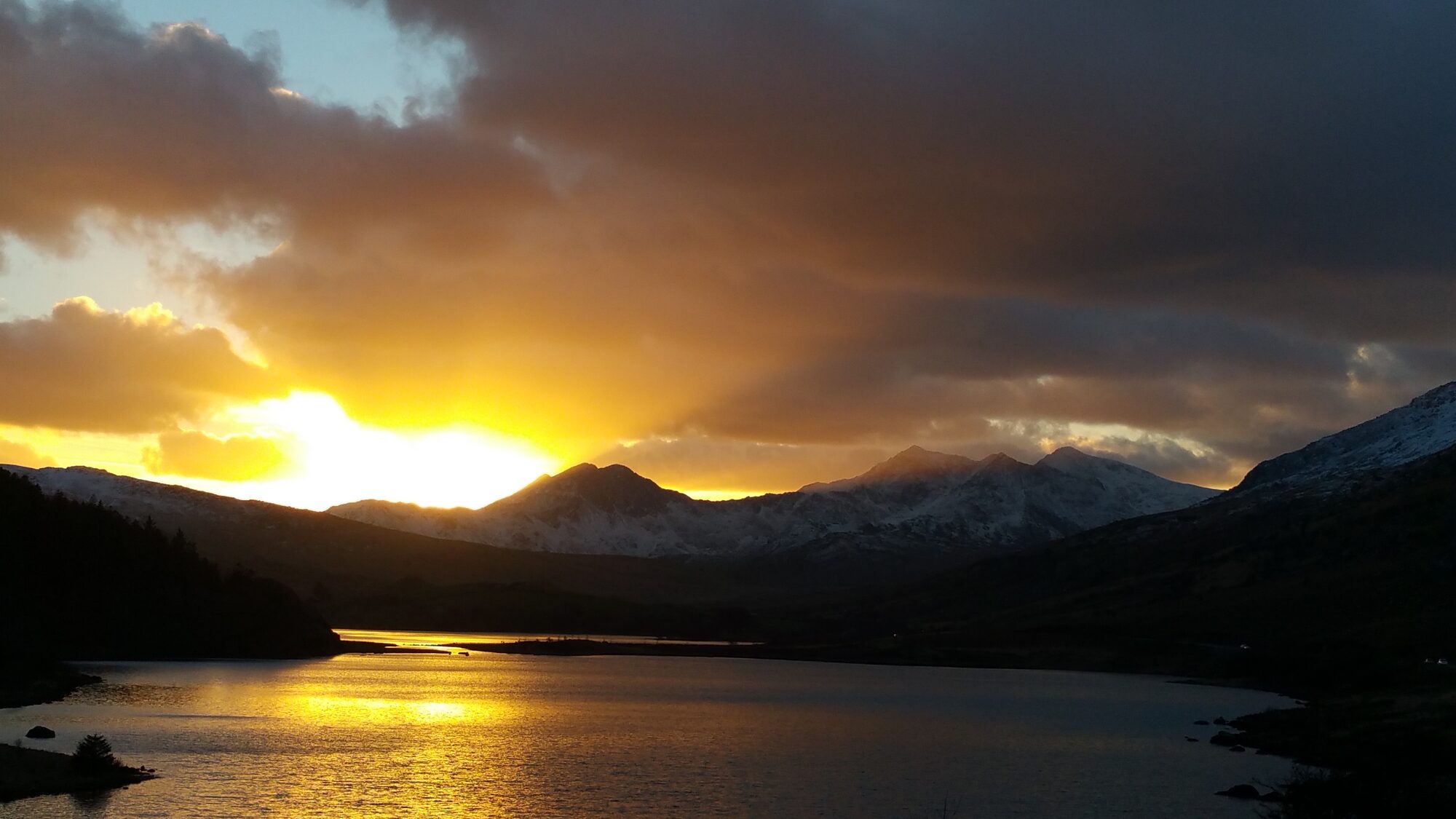 Snowdon at sunset