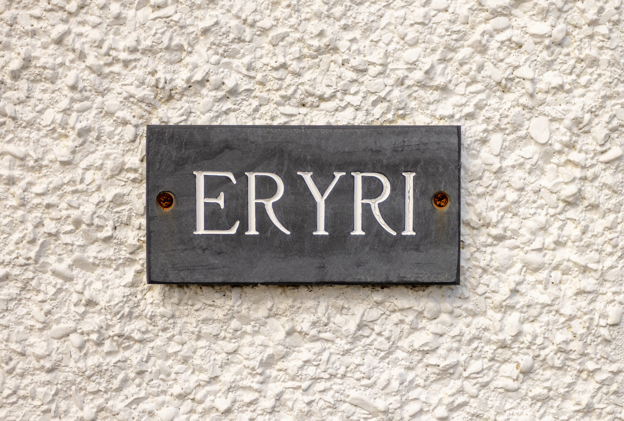 Eryri cottage door sign